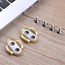 1 Pair MTB Bike Self Inhibition Quirle Lock Plate Pedal Cleat Cycling Peda