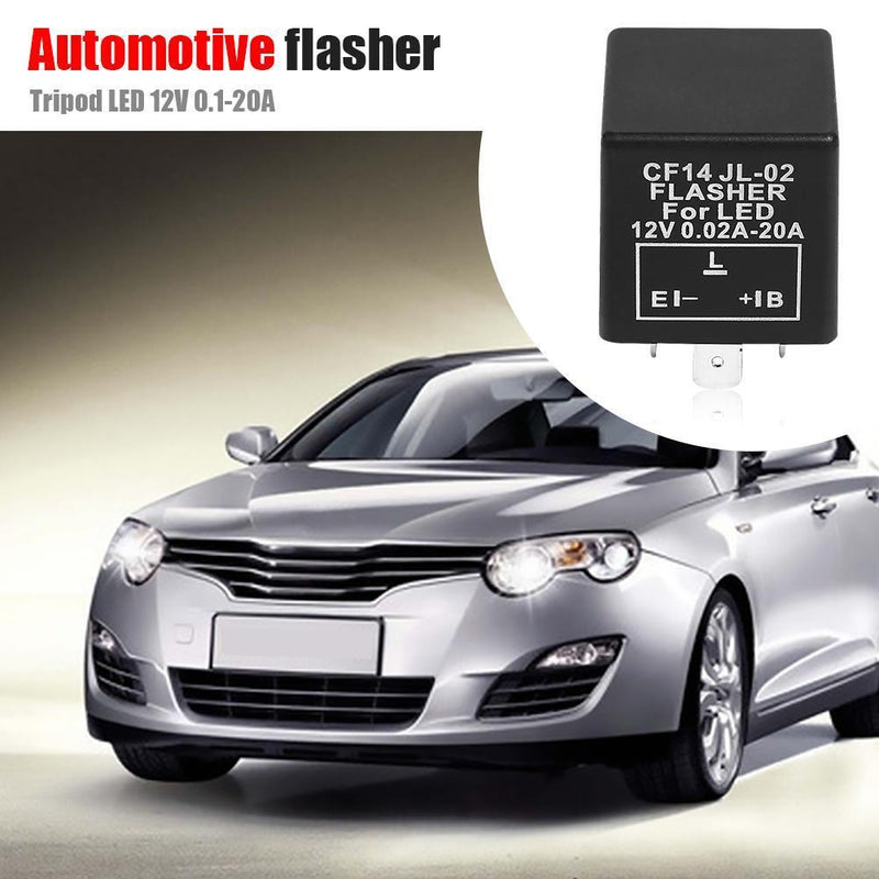 3-Pin Car Flasher Relay Fix LED Light Turn Signal Hyper Flash CF14 JL02 EP35