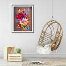DIY Full Square Drill Diamond Painting Mosaic 5D Flowers Butterflies Kit Artw