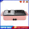 1000W 2 in 1 Non-stick Electric Barbecue Hot Pot Multi Roast Cooker (220V)