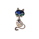 Fashion Kitten Cat Crystal Brooch Pin Women Costume Wedding Party Jewelry Gift~