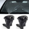 2pcs Universal Black Auto Car Front Windshield Washer Set A0S6 Wiper Nozzle X2Y0