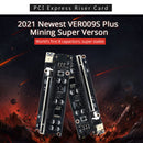 Ver 009S Plus PCIe Riser PCI Express 1x to 16X Adapter SATA 15Pin to 6Pin Newly