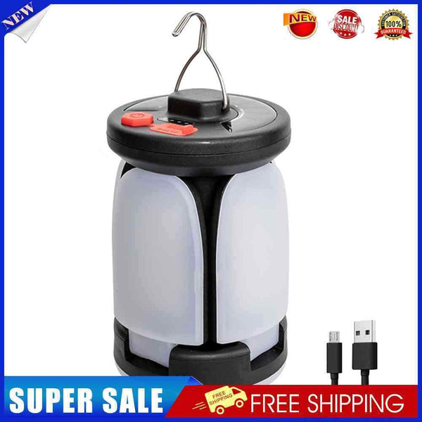 LED Emergency Lights 1800mAh Solar Tent Lamp 500lm Folding Lantern for Camp