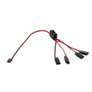 RC oil truck On/off Controller 4-way LED Light Y-line Splitter Split Cable