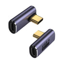 Type-C Adapter PD100W Mini C to C Converter (Female to Male Middle Elbow)