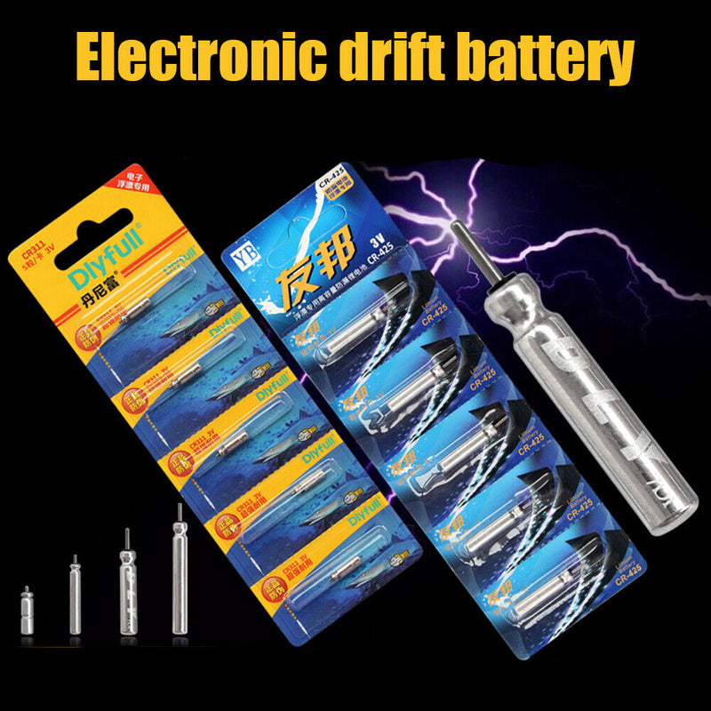 10pcs Electronic Fishing Float CR322 CR425 Battery Night Fishing Accessories
