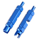Bicycle Tire Air Nozzle Wrench Valve Core Disassembly Tube Tools (Blue) Newly