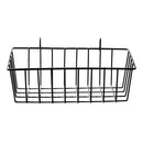 Iron Wall Mounted Storage Rack Holder Hanging Basket Shelf Container (Black