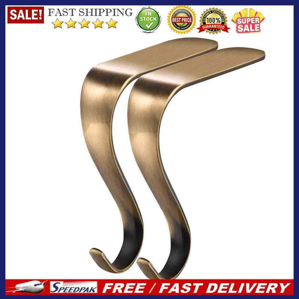 Fireplace Mantel Hangers Metal Hanging Clips Stocking Christmas Sock Hook Rack