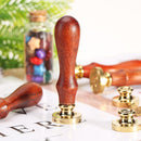 Retro Wood Handle Wax Seal Stamps Envelope Wedding Post Sealing Wax (K05) Newly
