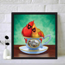 5D DIY Full Round Drill Parrot Diamond Painting Embroidery Art Craft Home Decor