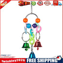 Small Parrot Bell Colorful Handmade Pet Jewelry Hanging Cage Bell Swing (D)