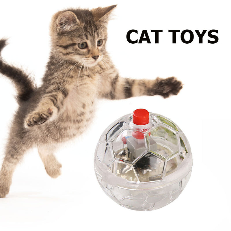 Cat Rolling Glowing Balls Electric Transparent Football Light Up Dog Interactive