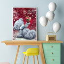 30 x 40cm 5D Full Drill Craft Picture DIY Love Bear Diamond Painting Poster Kit