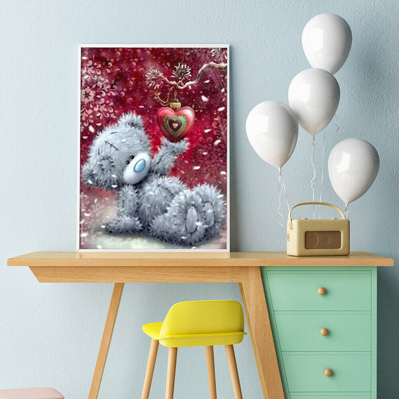 30 x 40cm 5D Full Drill Craft Picture DIY Love Bear Diamond Painting Poster Kit