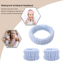 3pcs Face Wash Headband Absorb Water Flannel Makeup Headband Soft Skin Care Tool