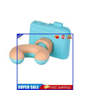 C Shaped Shower Stand No Punching & Any Angles Adjustable Stand (Orange)