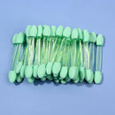 50pcs Eye Shadow Brush Double Sided Beauty Women Makeup Brushes (Green)