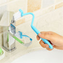 S Type Portable Toilet Brush Cleaning Scrubber Curved Handle Cleaning Brush