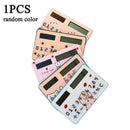 Mini Card Size Calculator Ultra-thin Cute Cartoon Solar Powered Calculator J7A7