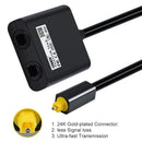 Computer Speaker Cable Audio Cable Toslink Splitter Optical Fiber Splitter