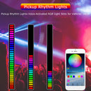 Pickup Rhythm Lights-Voice-Activated RGB Light Stick for Vehicles (Black) Newly