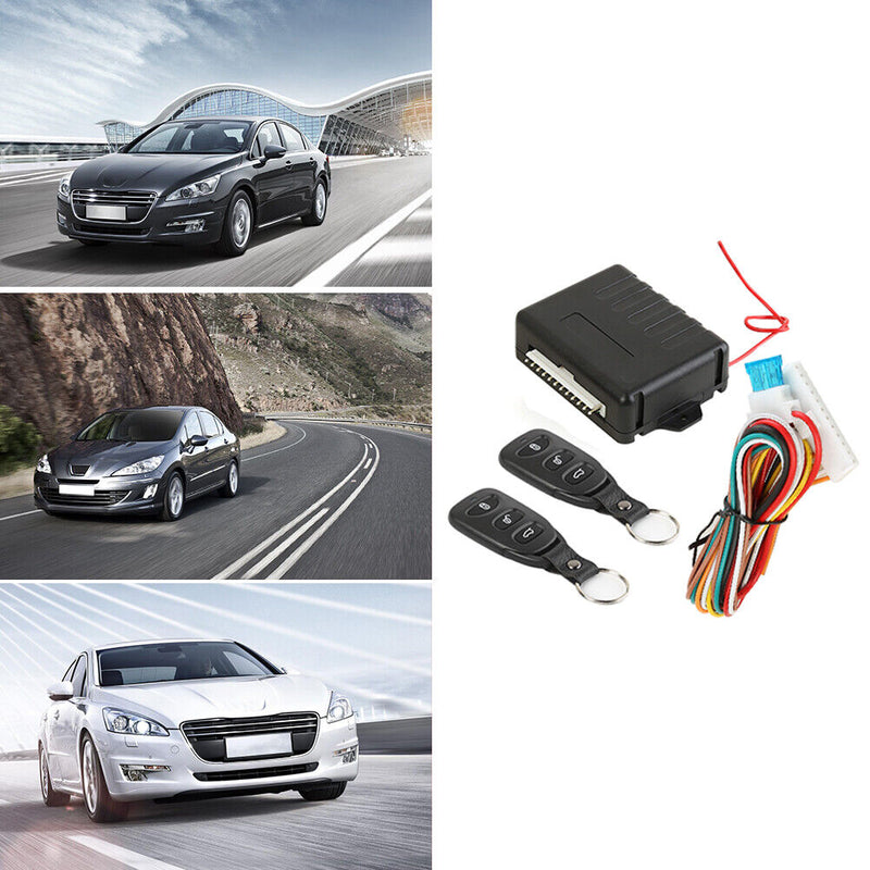 Kit chiusura serratura porta centrale telecomando auto sistema allarme ingresso senza chiave 410/T111