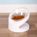 Non-Slip Dog Bowl with Stand Cat Water Bowl 15 Degree Neck Protection