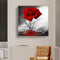 5D DIY Full Round Drill Diamond Painting Red Rose Mosaic Rhinestone Drawing