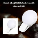 LED Selfie Ring Light Mobile Phone Mini Photo Fill Lights Makeup Lightings Lamp