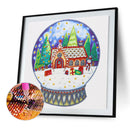 5D DIY Special Shaped Diamond Painting Christmas House Embroidery Kit Home