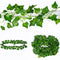 6.56ft Ivy Leaf Garland Green Plant Plastic Vine Foliage Decorations Y5Z2