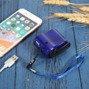 USB Emergency Charger Hand Crank Mobile Phone Power Generator for Camping T