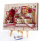 Kitchen Cups Paint By Numbers Kit DIY Frameless Acrylic Picture On Canvas