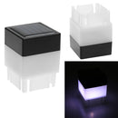 Outdoor LED Solar Post Headlamp Waterproof Fence Lamp Home Garden Lantern