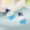 Women Fashion Jewelry Creative Ear Clip Acrylic Short Raindrop Cloud Earrings