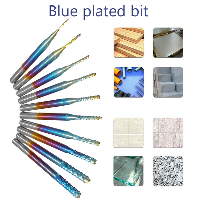 Carbide PCB Circuit Board Drill Bit Woodworking Milling Cutter Drill Bits Set