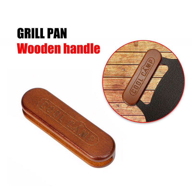 2pcs Wood Pot Holder Sleeve Anti Scalding BBQ Pan Handle Cover Protectors Grip