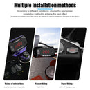 Digital LED Display Meters Voltmeter Car Motorcycle Time Clock (Red Light)