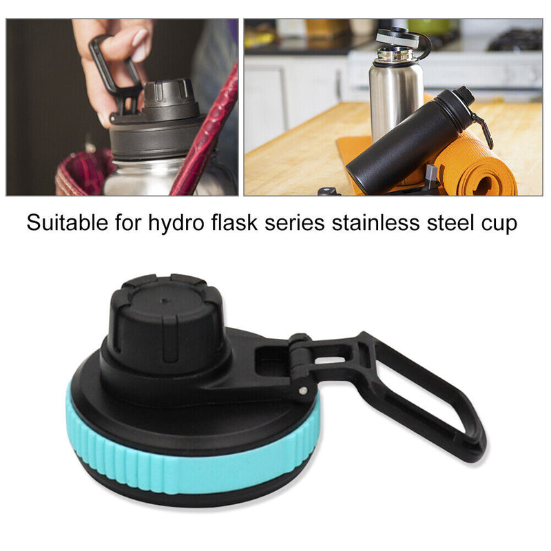 Portable Wide Mouth Water Bottle Straw Flip Lid Drinkware Cover for Hydro F