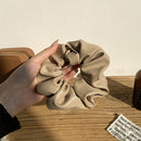 PU Leather Elastic Scrunchies Lady Hairband Rope Ponytail Holder Loop Headdress