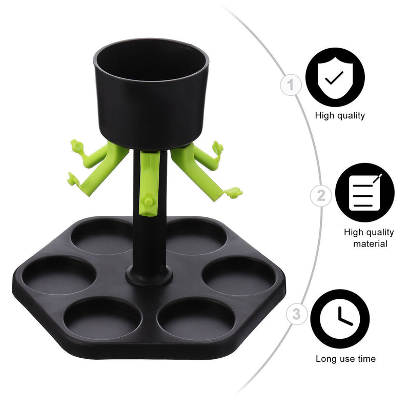 6 Shot Glass Dispenser Shot Buddy Dispenser for Filling Liquids Cocktail Wi