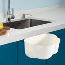 Hanging Storage Basket Organizer Trash Can Shelf Home Kitchen Tool (White) Newly