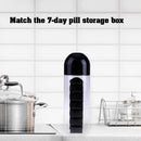 2 in 1 Daily Pill Box Water Bottle Combine Pillbox Cup Outdoor Medicine Drinking