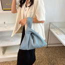 #A Fashion Pleated Knotted Handbag Designer Female Shopper Travel Coin Tote Purs