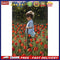 Flower Shrubs Boy Oil Paint By Numbers Kit DIY Frameless Drawing for Adults