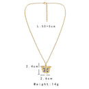 Women Girls Party Necklace Jewelry Fashion Heart Butterfly Diamond Photo Pend