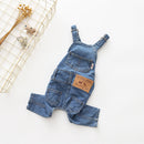 Pet Denim Jumpsuit Comfortable Cotton Jean Warm Rompers for Dog Cat (M) Newly