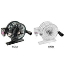 55mm Plastic Metal Winter Ice Fishing Reels Portable Fishing Reel (Black)